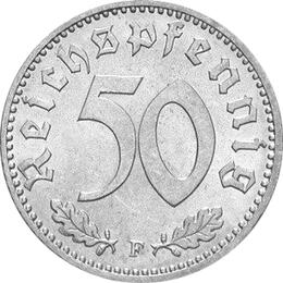 Jäger 372 Deutsches Reich 50 Pfennig