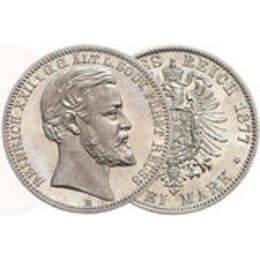 Jäger 116 Reuss Linie Greiz 2 Mark Heinrich