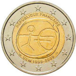 2 Euro 2009 Frankreich 10 Jahre Euro