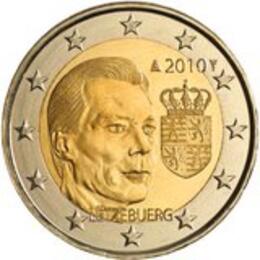 2 Euro 2010 Luxemburg Wappen des Herzogs