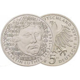 1983 5 DM Martin Luther PP