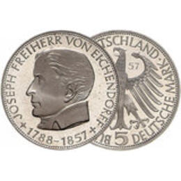 1957 5 DM Joseph von Eichendorff PP