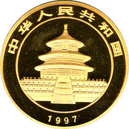China Panda 1 Unze 1997 Goldpanda 100 Yuan