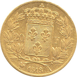 20 Franc Frankreich Louis XVIII 1816-1824