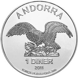 Andorra Eagle 1 Unze Silber
