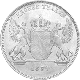 Altdeutschland Baden Leopold Kronentaler 1830-1832