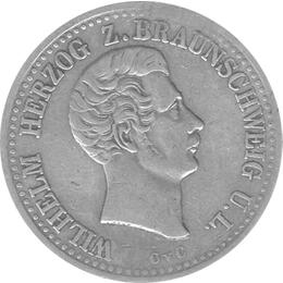 Altdeutschland Braunschweig Herzog Wilhelm Taler 1839
