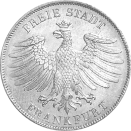 Altdeutschland Freie Stadt Frankfurt Silber Gulden 1838-1841