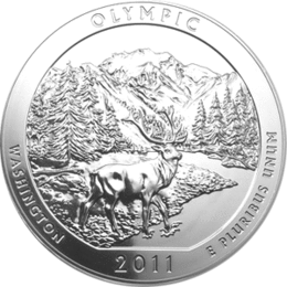 USA 5 Unzen Silber Olympic National Parkway 2011