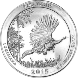 USA 5 Unzen Silber Kisatchie National Forest 2015