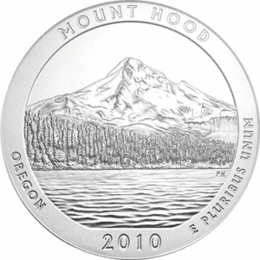 USA 5 Unzen Silber Mount Hood National Park 2010