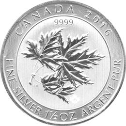 1,5 Unzen Silber Super Maple Leaf 2016 Kanada Royal Mint