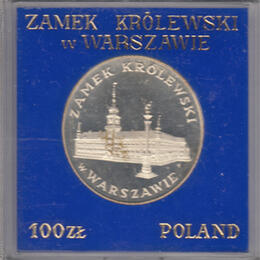 Polen 100 Zloty Silber 1975 Warschauer Königschlosses  