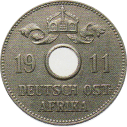 Ostafrika 10 Heller 1911