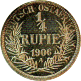 Ostafrika 1/4 Rupie 1906