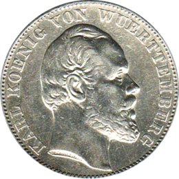 Altdeutschland Württemberg Siegestaler 1871