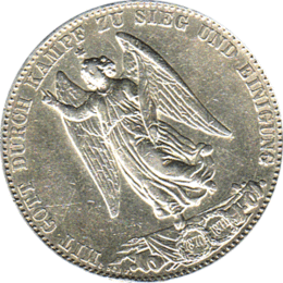 Altdeutschland Württemberg Siegestaler 1871