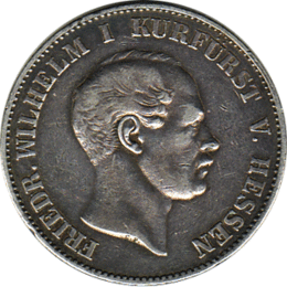 Altdeutschland Hessen Friedrich Wilhelm Siegestaler 1865