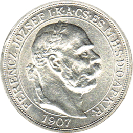 5 Kronen 1907 Österreich Franz Joseph