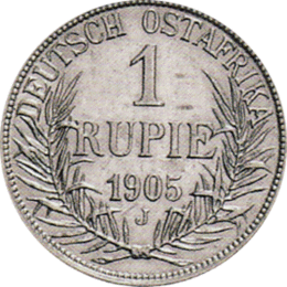 Ostafrika 1 Rupie 1905