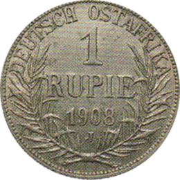 Ostafrika 1 Rupie 1908