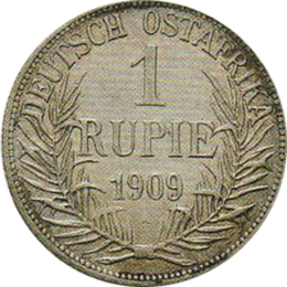 Ostafrika 1 Rupie 1909