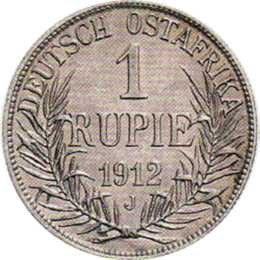 Ostafrika 1 Rupie 1912