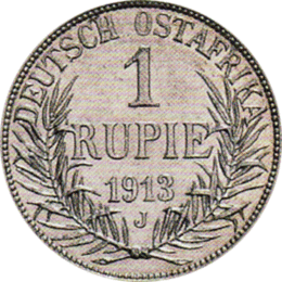Ostafrika 1 Rupie 1913