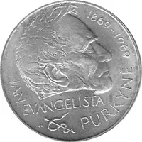25 Korun, Tschechoslowakei, 1969, 100 Todestag von Jan Evangelista