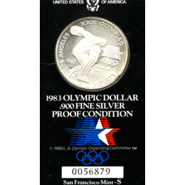 1 Dollar USA, Silbermünze 1983, Olympische Spiele