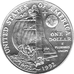 1 Dollar USA, Silbermünze 1992, Gedenkmünzen