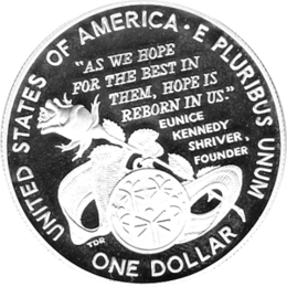 1 Dollar USA, Silbermünze 1995, Mary Shriver