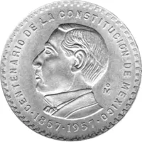 5 Pesos 1957 Mexico