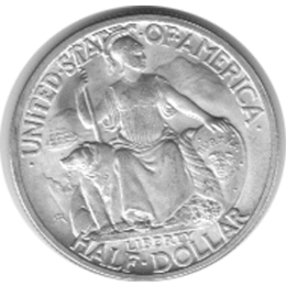 Halve Dollar 1936 San Diego Californien 1/2 Silber Dollar
