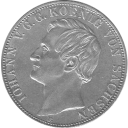 Altdeutschland Sachsen Iohann Doppel Vereinstaler 1861
