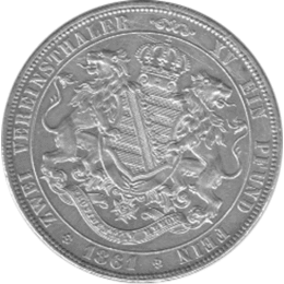 Altdeutschland Sachsen Iohann Doppel Vereinstaler 1861
