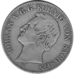 Altdeutschland Sachsen Vereinstaler 1854-1873