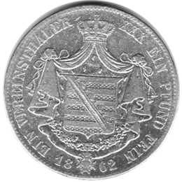 Altdeutschland Sachsen Coburg Gotha Bernhard 1862 