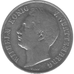 Altdeutschland Württemberg Gulden Wilhelm 1841