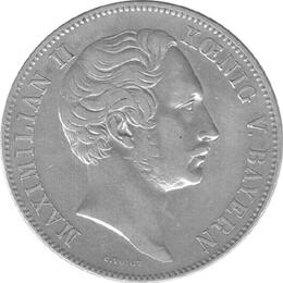 Doppeltaler 1854 Bayern Ludwig I 3/12 Gulden