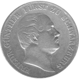 Altdeutschland Schwarzburg Rudolstadt Friedrich Günther 1859
