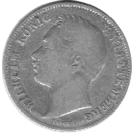 Altdeutschland Württemberg 1/2 Gulden Wilhelm 1838