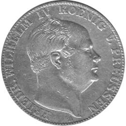 Altdeutschland Preussen Silber Taler Preussen 1857 Friedrich Wilhelm IV