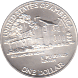 1 Dollar, USA 1990, Geburtstag von Dwight D. Eisenhower