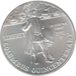 1 Dollar, USA 1992, 500 Jahre Entdeckung Amerikas