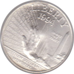 1 Dollar, USA 1994, Vereinigte Staaten 10 Jahre Nationale Gedenkstätte