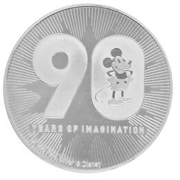 Disney Silbermünzen 90 Jahre Mickey Maus 1 Unze 