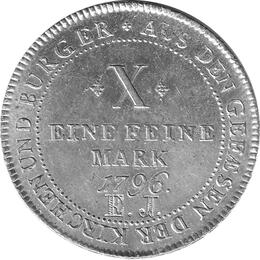 Altdeutschland Frankfurt Silber Taler 1796