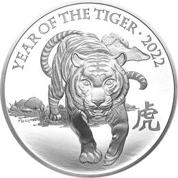 1 Unze Silber 2 Pfund Lunar Tiger 2022