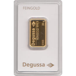 Goldbarren 20 Gramm Degussa